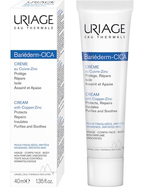 Crema facial recomendada para reparar día y noche Uriage Bariederm-cica para todo tipo piel