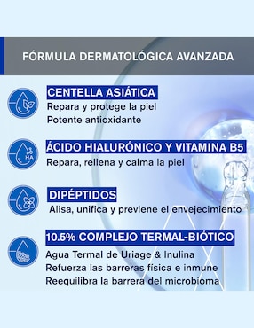 Sérum facial Reparador Intenso Uriage Cica Daily todo tipo de piel