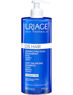 Shampoo hidratante para cabello normal D.S Hair Equilibrant Uriage 500 ml