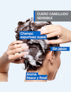 Shampoo hidratante para cabello normal D.S Hair Equilibrant Uriage 500 ml