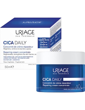 Crema facial recomendada para calmar y regenerar la piel día y noche Uriage Cica Daily para piel sensible
