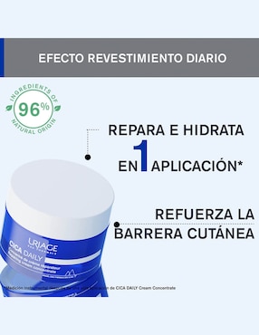 Crema facial recomendada para calmar y regenerar la piel día y noche Uriage Cica Daily para piel sensible