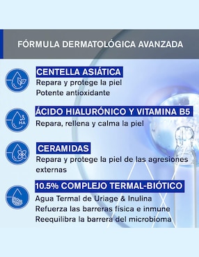 Crema facial recomendada para calmar y regenerar la piel día y noche Uriage Cica Daily para piel sensible
