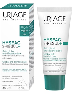 Tratamiento facial Hyseac 3-Regul+ T 40Ml antiacné Uriage Hyséac