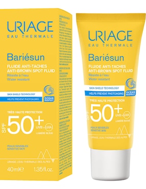 Protector solar FPS 50+ Bariesun Fluide aAnti Tache Uriage 40 ml