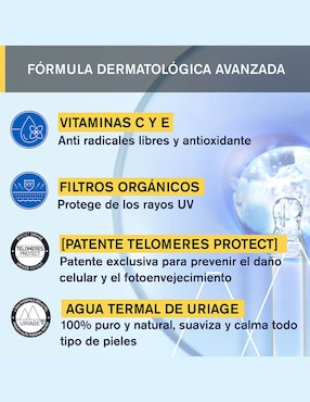 Protector solar FPS 50+ Bariesun Fluide aAnti Tache Uriage 40 ml