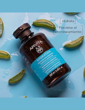 Shampoo hidratante para cabello seco Con Ácido Hialurónico Apivita 250 ml