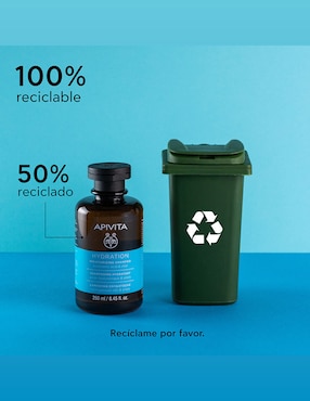 Shampoo hidratante para cabello seco Con Ácido Hialurónico Apivita 250 ml
