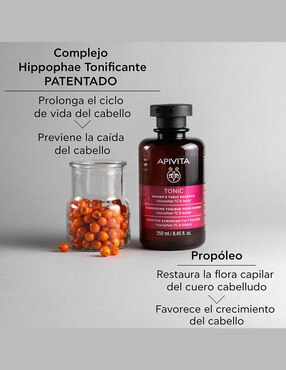 Shampoo anticaída para cabello débil Apivita Tonic 250 ml