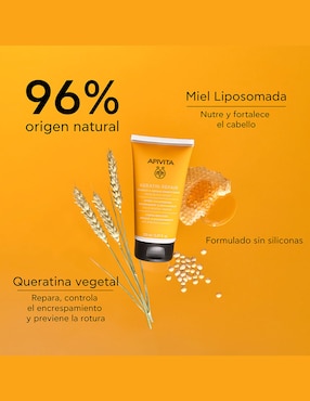 Acondicionador para cabello Reparador con miel y keratina Apivita 150 ml