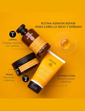Mascarilla para cabello con miel y keratina para reparar Apivita Keratin Repair 200 ml