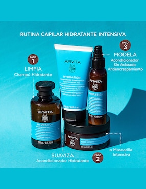 Mascarilla para cabello hidratante con ácido hialuronico Apivita Hyaluronic hydra 200 ml