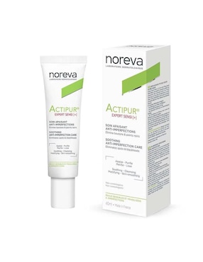 Set de crema facial recomendada para acné de día y noche Noreva para piel sensible