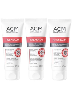 Set de crema facial recomendada para calmar la piel día y noche Acm para piel sensible