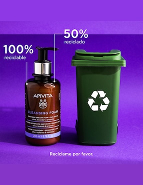 Crema facial recomendada para limpiar de día y noche Apivita Cleansers todo tipo de piel