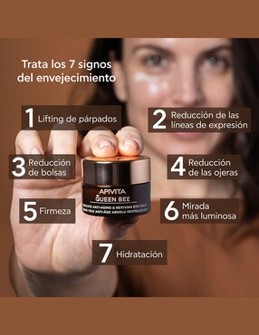 Crema para contorno de ojos recomendada para revitalizar día y noche Apivita para todo tipo piel