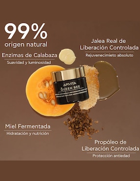 Crema facial recomendada para revitalizar noche Apivita para todo tipo piel