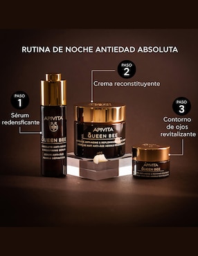 Crema facial recomendada para revitalizar noche Apivita para todo tipo piel