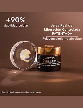 Crema facial recomendada para revitalizar noche Apivita para todo tipo piel
