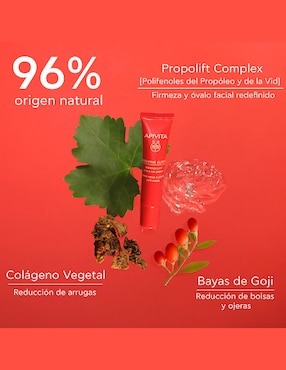 Crema para contorno de ojos y labios recomendada para reafirmar día y noche Apivita todo tipo de piel