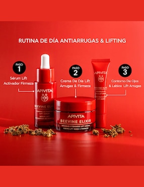 Crema para contorno de ojos y labios recomendada para reafirmar día y noche Apivita todo tipo de piel