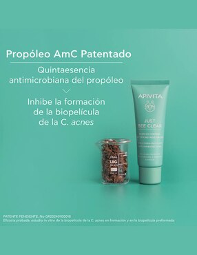 Crema facial recomendada para matificar e hidratar día y noche Apivita Just bee clear para piel mixta y grasa
