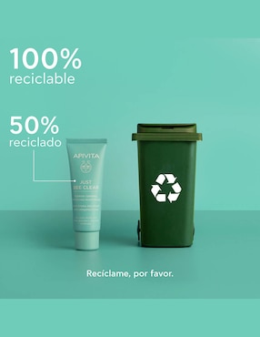 Crema facial recomendada para matificar e hidratar día y noche Apivita Just bee clear para piel mixta y grasa