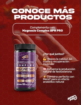 Mens-T Bpn Pro con fenogreco ( trigonella foenum-graecum) de 60 cápsulas