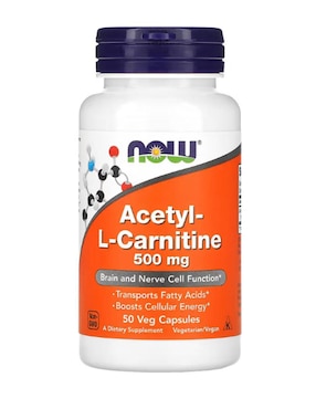 Acetyl- L-Carnitine Now con vitaminas y minerales de 50 cápsulas