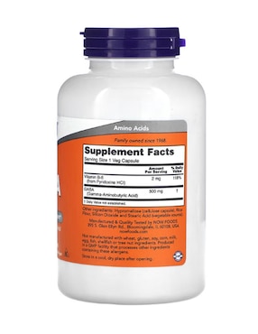 Gaba Now con vitamina b6 de 200 cápsulas