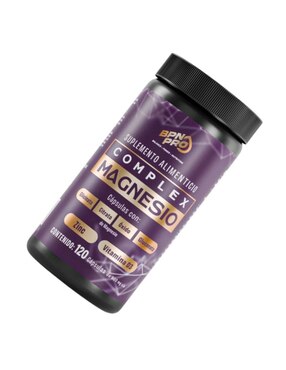 Complex Magnesio Suplemento Alimenticio Bpn Pro con citrato de magnesio, glicinato de magnesio, gluconato de magnesio y óxido de magnesio de 120 cápsulas