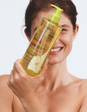 Limpiador corporal A-derma Exomega control aceite limpiador emoliente anti-comezón 500 ml Aderma para calmar la piel