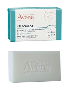 Limpiador facial Cleanance barra exfoliante facial sin jabón piel grasa 100 g Avène para acné