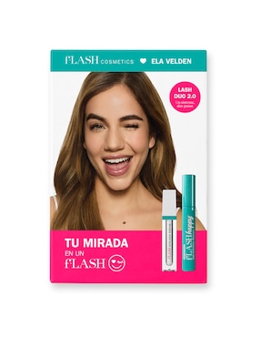 Set tratamiento para pestañas Eyelash Serum 2 Ml + High Definition Mascara 9.2 Ml crecimiento Flash Flash Cosmetics