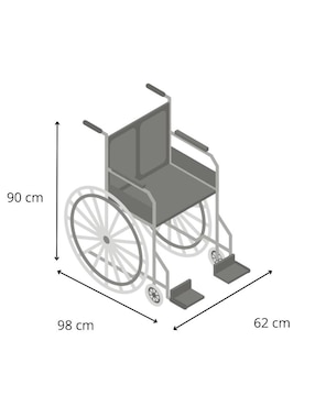 Silla de ruedas Ekomobility WXB18NEFDAP