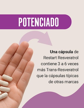 Resveratrol 99% 1000 mg Restart de 60 cápsulas