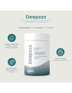 Deepzzz Valan con Ashwagandha y Magnesio de 60 pzas