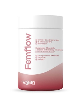 Femflow Valan con Resveratrol de 30 cápsulas