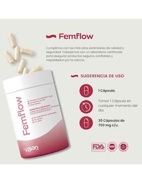 Femflow Valan con Resveratrol de 30 cápsulas