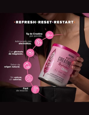 Creatine Electrolyte Refresher Birdman sabor limonada rosa de 300 g
