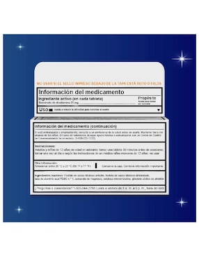 Tabletas para dormir Doxilamina 25 mg Unisom de 80 cápsulas