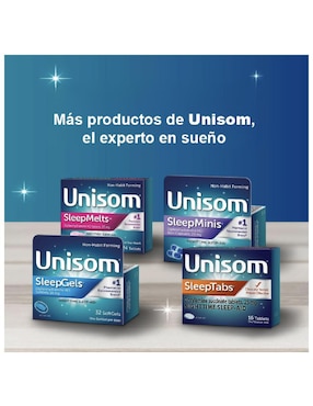 Tabletas para dormir Doxilamina 25 mg Unisom de 80 cápsulas