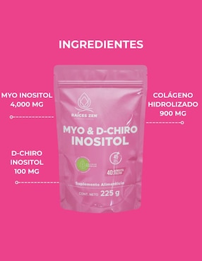 MyO & D. Chiro Inositol Raíces Zen Súper Premiumum Raíces Zen de 225 g