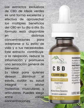 Aceite CBD Ideas Verdes