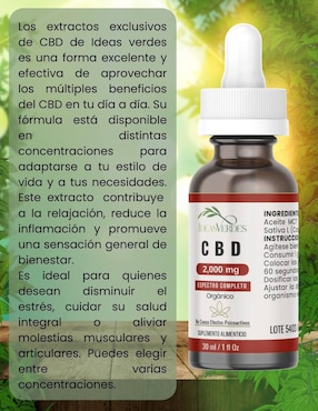 Aceite CBD Ideas Verdes