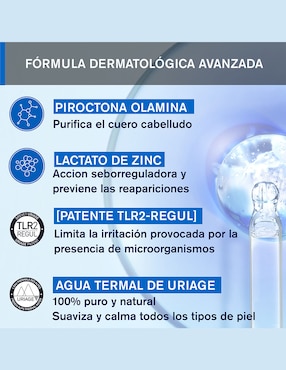 Shampoo anticaspa para cabello normal DS Hair Uriage D.S. 200 ml