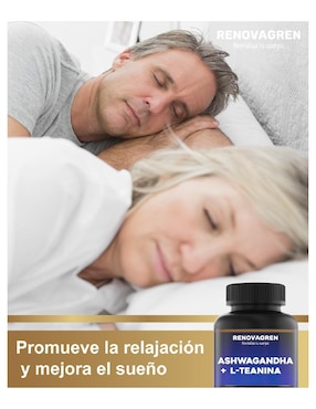 Ksm-66 ashwagandha + l-teanina 800mg Renovagren de 60 tabletas