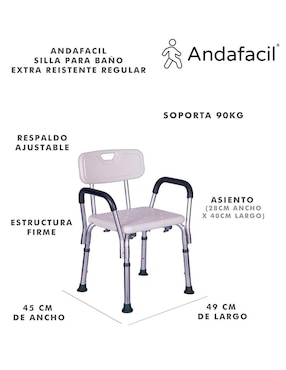 Silla para baño Andafacil