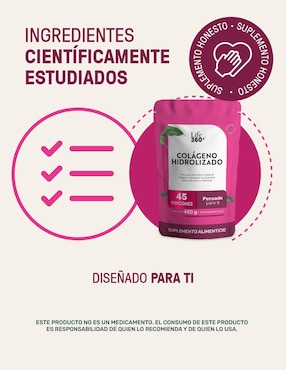 Colágeno hidrolizado Life360+ de 450 g