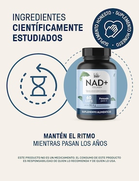 Nad (nicotinamida adenina dinucleótido) + colágeno hidrolizado Life360+